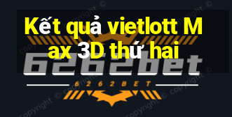 Kết quả vietlott Max 3D thứ hai