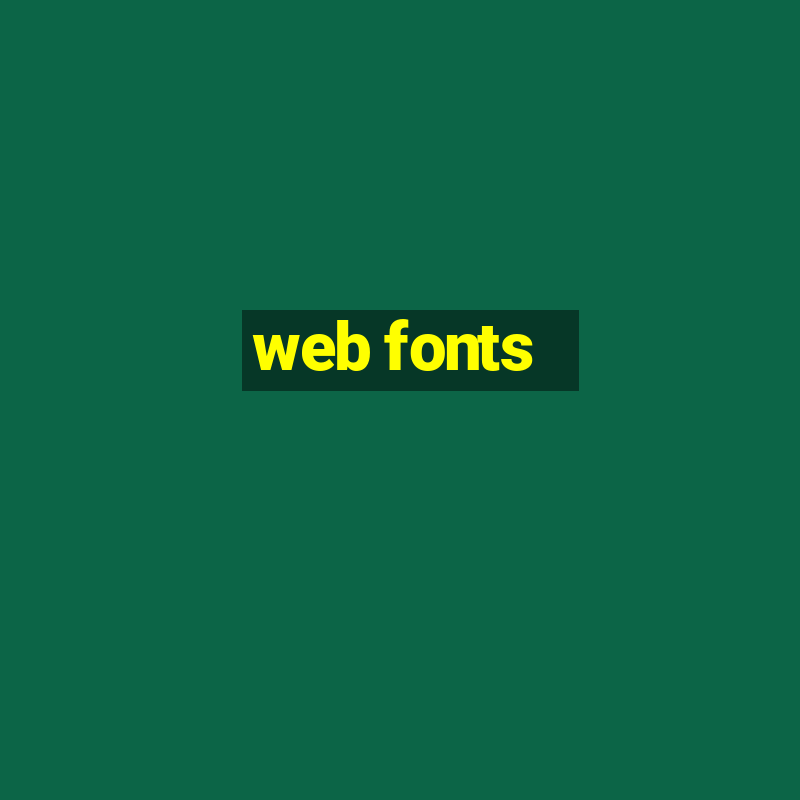 web fonts