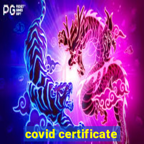 covid certificate