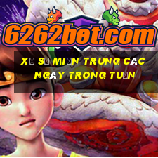 xổ số miền trung các ngày trong tuần