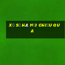 xổ số hà nội chiều qua