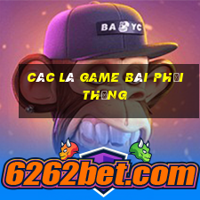 Các lá game bài phải thắng