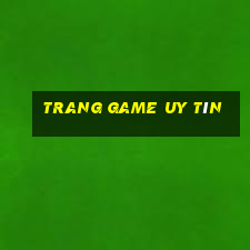 trang game uy tín