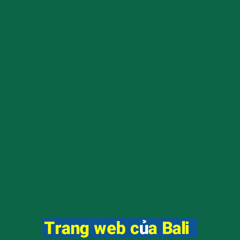 Trang web của Bali