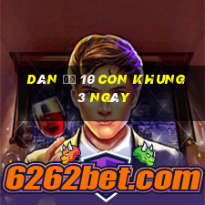 dàn đề 10 con khung 3 ngày