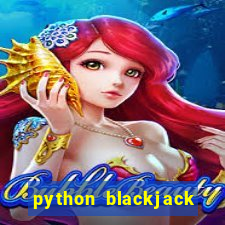 python blackjack with gui