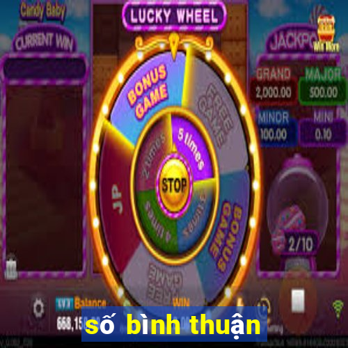 số bình thuận