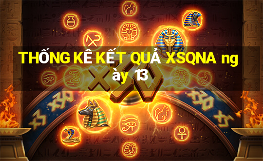 THỐNG KÊ KẾT QUẢ XSQNA ngày 13