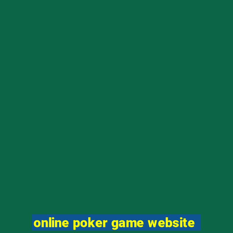 online poker game website