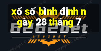 xổ số bình định ngày 28 tháng 7