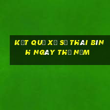 Kết quả xổ số thái bình ngày thứ năm