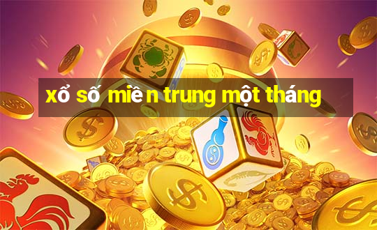 xổ số miền trung một tháng