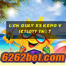 Lịch quay XS Keno Vietlott Thứ 7