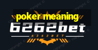 poker meaning