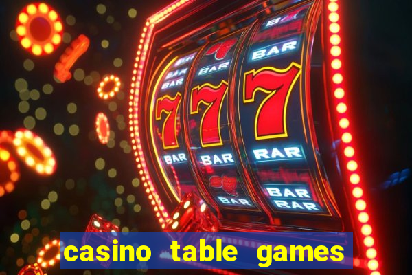 casino table games at encore