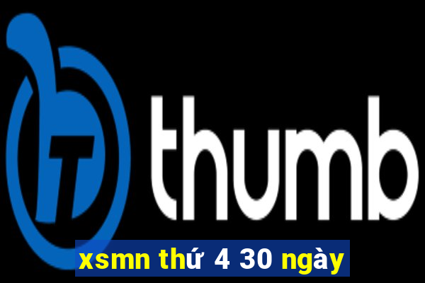 xsmn thứ 4 30 ngày